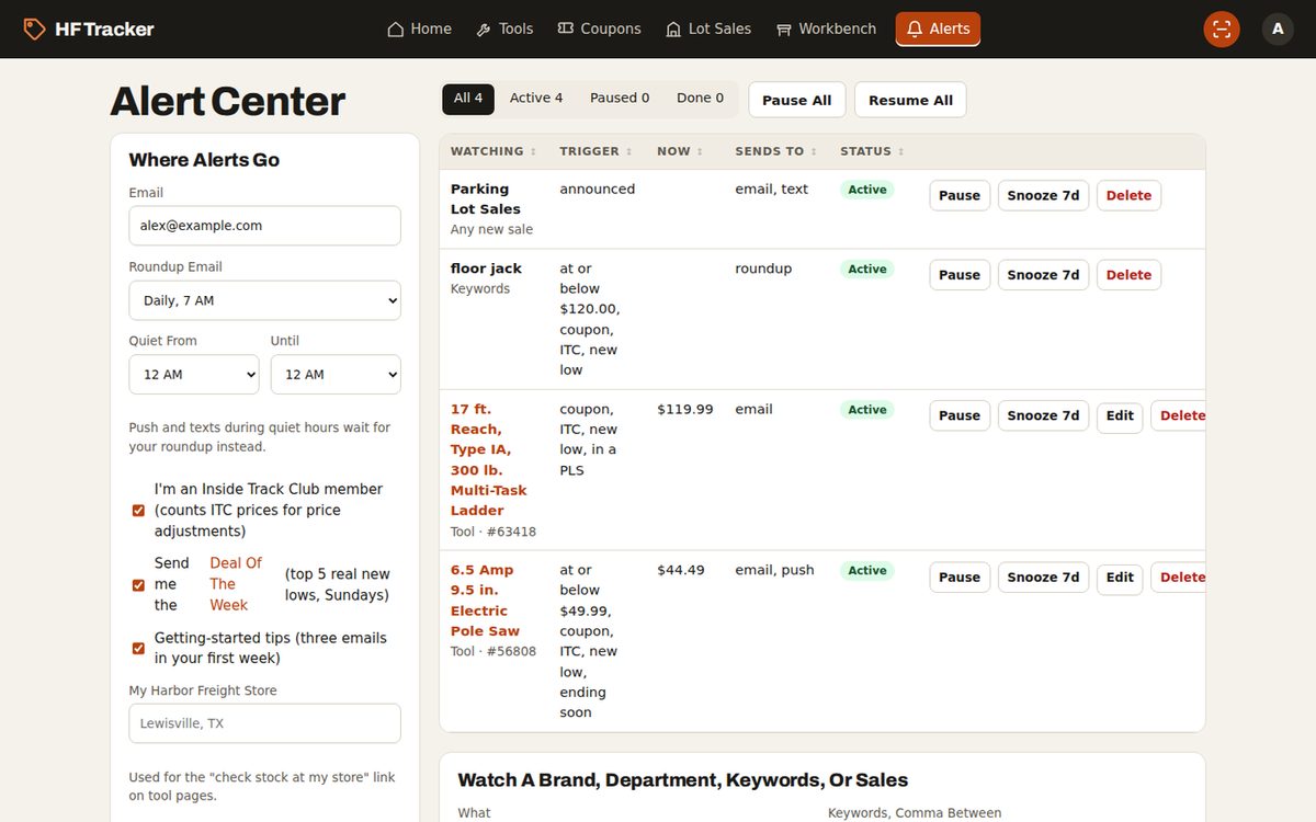 Alert Center